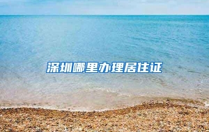 深圳哪里办理居住证
