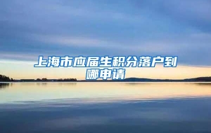 上海市应届生积分落户到哪申请