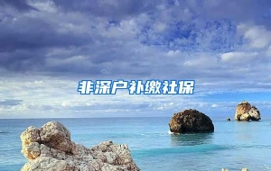非深户补缴社保