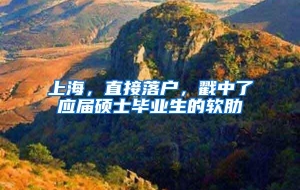 上海，直接落户，戳中了应届硕士毕业生的软肋