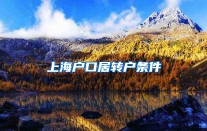 上海户口居转户条件