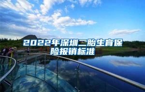 2022年深圳二胎生育保险报销标准
