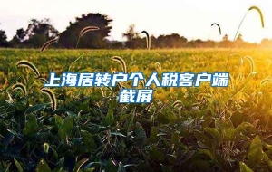 上海居转户个人税客户端截屏