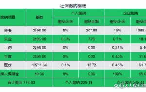 2022年个人社保缴费标准表（养老保险缴费档次一览表）