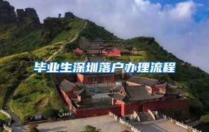 毕业生深圳落户办理流程