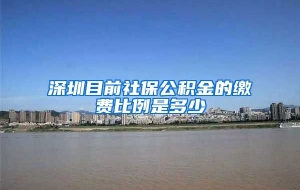 深圳目前社保公积金的缴费比例是多少
