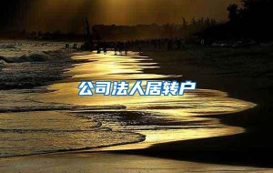 公司法人居转户