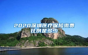 2020深圳医疗保险缴费比例是多少