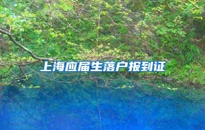 上海应届生落户报到证
