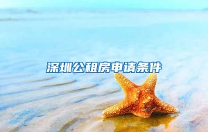 深圳公租房申请条件